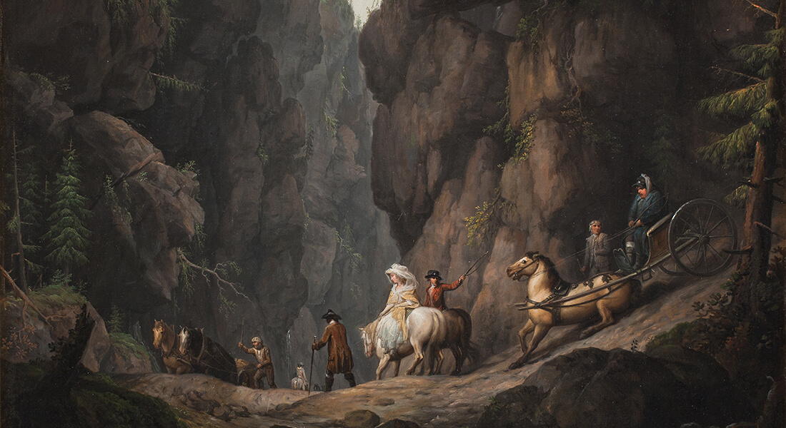 Erik Pauelsen: The Passage through Krokkleven at Ringerike in Norway [Passagen gennem Krokkleven ved Ringerike i Norge], 1788-1789, National Gallery of Denmark
